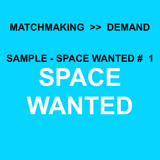 SAMPLE - SPACE WANTED #1